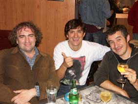 Gilles, Laurent et Pascal après le boulot...